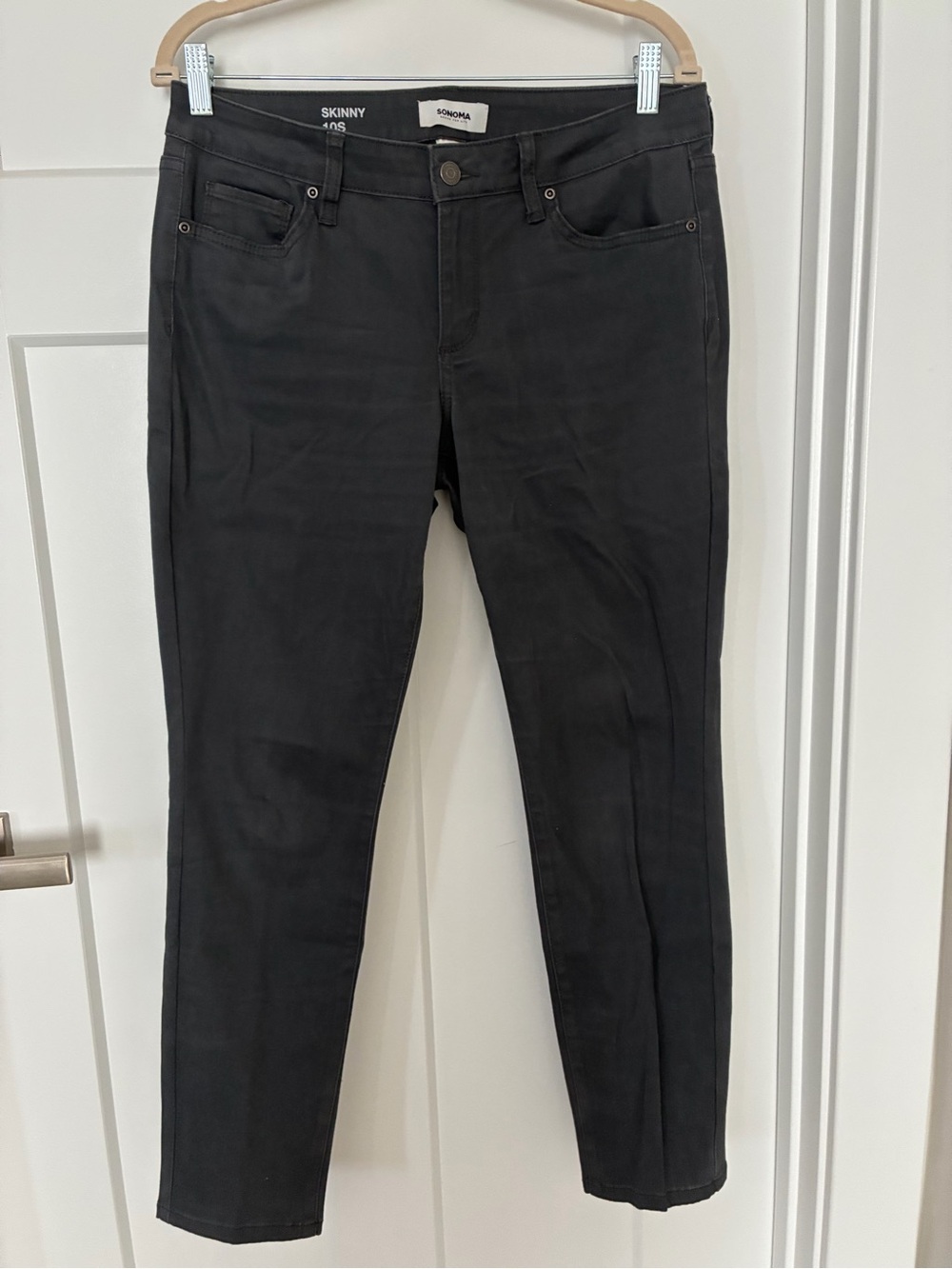 Sonoma Brushed Skinny Dark Gray Pants